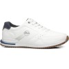 TÊNIS CASUAL PEGADA MASCULINO EM MICROFIBRA BRANCO E AZUL